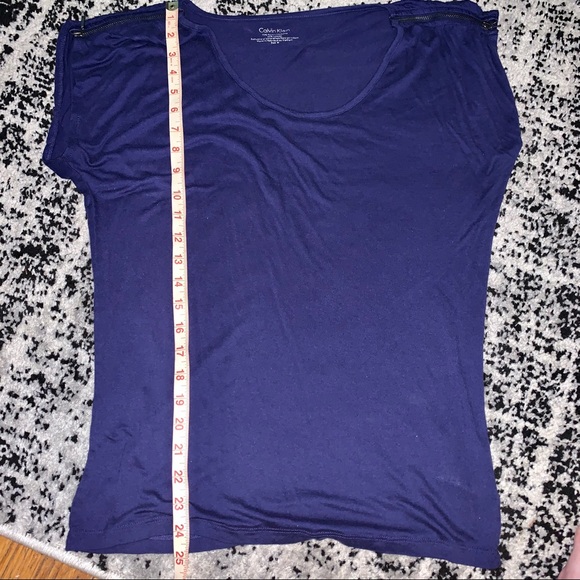 Purple Sleeveless Calvin Klein Top Sz Med - Picture 8 of 8